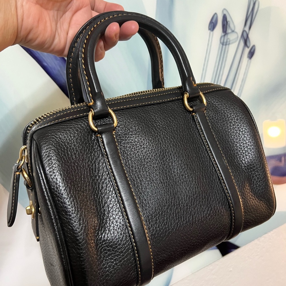 Coach Black Pebbled Leather Handbag (Ruby 25). Selling to @classicgirl85 - Picture 5 of 16